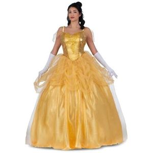VIVING Costume Princesse Belle Enchantée XL (Robe, Gants et Sous-jupes)