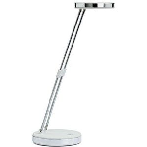 Maul LED tafellamp MAULpuck wit bureaulamp 1300 Lux daglicht wit telescopische arm metaal hoogte ca. 33 cm