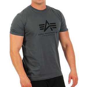 Alpha Industries Basic T-Shirt Donkergrijs 3XL