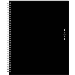 Blue Sky 2022-2023 weekplanner voor leraren, 21,6 x 27,9 cm, flexibele afdekking, spiraalbinding, zwart (134433-A23)