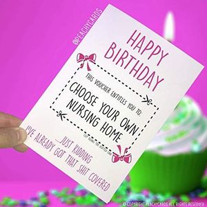 PC259 Grappige verjaardagskaart, grappige grappenkaarten voor mama, mama, beste vriend, grappige kaart, kaart voor jou, grappige grappige grappige borstvoeding