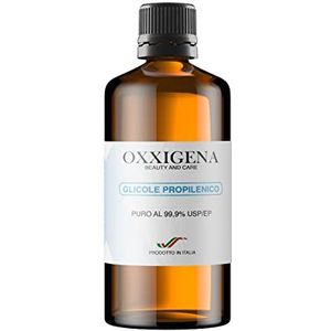 Oxxigena - Propylène glycol liquide pur à 99,9% de 250 ml, base neutre complète PG, idéal pour hydrater la peau et créer des liquides, sans goût et sans odeur, pureté pharmaceutique certifiée USP/EP