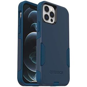 OtterBox COMMUTER Series Hoes voor iPhone 12 en iPhone 12 Pro - Op maat gemaakt patroon (vlamblauw/zeeblauw storm)