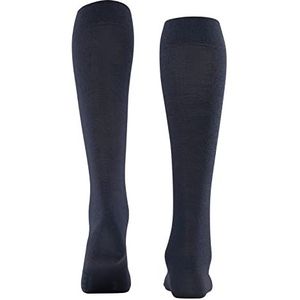 FALKE Softmerino wollen sokken, lang katoen, fijn, effen, 1 paar lange damessokken (1 stuk), blauw (Dark Navy 6379)