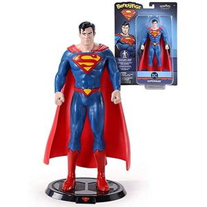 The Noble Collection DC Comics BendyFigs Superman – 19 cm (19 cm) Noble Toys DC Bendable – hoogwaardige verzamelbare popfiguren met standaard