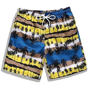 Little Hand Maillot de bain Homme Board Shorts, jaune, S