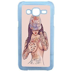 Lapinette - Vaste beschermhoes voor Samsung Galaxy J3 2016, sexy, tattoo