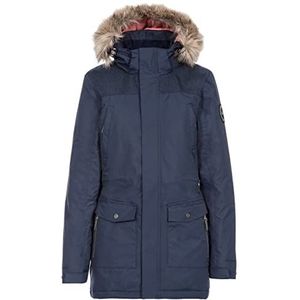 Trespass Rosario Regenjas voor dames, met afneembare capuchon en verstelbaar trekkoord in de taille, verpakking van 1 stuks, Navy Blauw