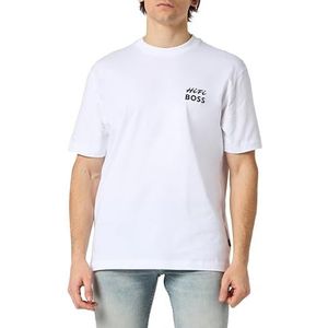 BOSS Te_ Records T-Shirt Homme, Natural101, M