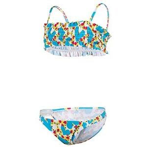 arena Girls' Arena Vintage bikini hoofdband tweedelige zwempak meisjes, Zacht groen Multi