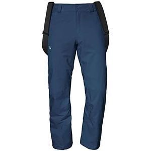 Schöffel Waterdichte en winddichte skibroek, warme broek met sneeuwvanger en versterking tegen skislagen, marineblauw blazer