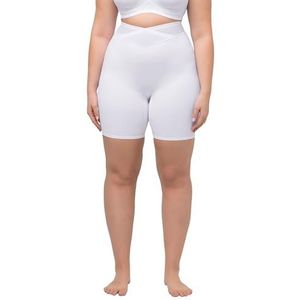 Ulla Popken Culotte gainante en maille pour femme, blanc neige, 52-54