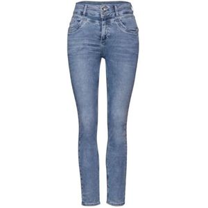 Street One A377258 Dames Slim Jeans en Top, Bright Indigo Wash