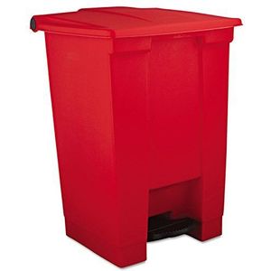 Rubbermaid Commercial Products FG614400RED pedaalemmer, 45,4 l, HDPE, rood