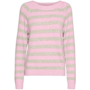 VERO MODA Vmdoffy Ls Ga Noos damestrui met ronde hals, Pink-a-boo