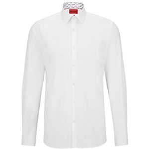 HUGO Heren Ekoy Open White199 T-shirt 39, Open White199, 40, Open White199