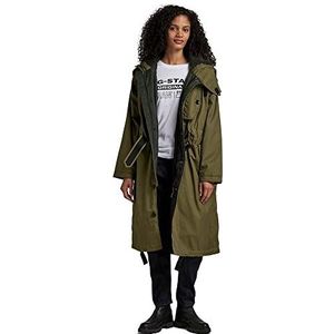G-STAR RAW Dames lange parka wmn jackets, olijf, 0 ombre olijf, XL, Ombre Olive