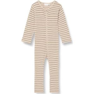 NAME IT Grenouillère Nmmwomi Wool/Modal LS Suit XXIII pour garçon, White Pepper, 92