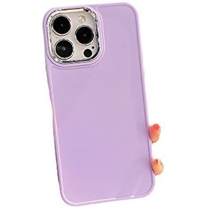 PASUTO Coque de luxe pour iPhone 14 Pro MAX,Coque en silicone liquide antichoc mince doublure en microfibre souple anti-rayures, 6,7 pouces (iphone14proMax, violet)