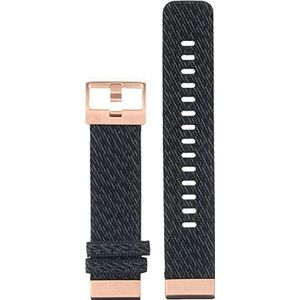 GARMIN QuickFit Horlogebandje, Nylon, 20mm, Geschakeerd Zwart met Rozegouden Sluiting