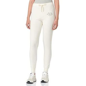 Love Moschino Slim Fit Jog with Brand Heart Olographic Print vrijetijdsbroek dames, Crème