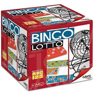 Cayro - Bingo Met Metalen Bingomolen - Bingospel - 2-8 Spelers - Geschikt vanaf 6 Jaar