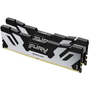 Kingston Fury Renegade Argent/Noir XMP 32GB 8000MT/s DDR5 CL38 DIMM (Kit of 2) Mémoire pour PC de Gamer KF580C38RWK2-32