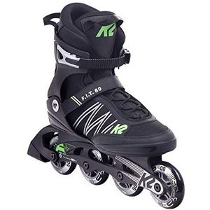 K2 F.I.T. 80 inlineskates voor heren, met softboots K2, zwart/groen, EU 44,5