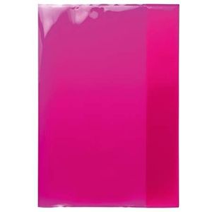 HERMA 10 stuks boekomslagen DIN A4 transparant roze lichtroze van extra dikke PP-folie en afwasbaar 19606
