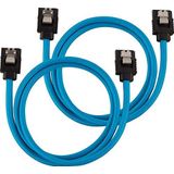 Corsair Premium SATA-kabel 6Gbps, 60 cm, blauw