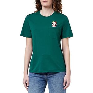 ONLY Onldisney S/S Christmas Box Jrs T-shirt voor dames (1 stuk), Persistent groen/bedrukt: Mickey