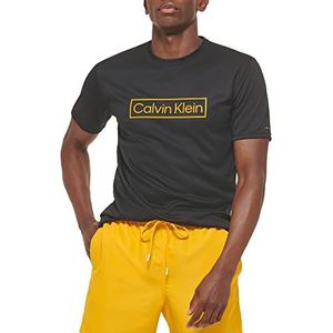 Calvin Klein Heren Cb2hj301-blk Large Rash Guard hemd, zwart, L, zwart, L, zwart