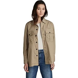 G-STAR RAW, Officieel Boyfriend overhemd voor dames, Beige (Tree House 4481-C941)