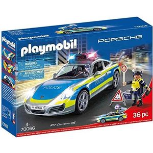 Playmobil 70066 Porsche 911 Carrera 4S politie, Porsche, auto, meerkleurig