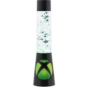 Paladone Xbox Glitter Lavalamp, Flow Lamp Mood Lighting, meerkleurig, 33 cm