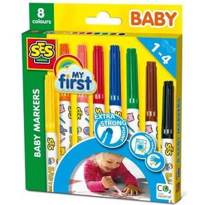 Ses - 00299 – creatieve hobby – 8 babymarkers