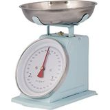 PLINT New 3 kg Traditionele Weighing Kitchen Scale met Roestvrij Stalen Bowl, Retro Mechanische Scales Vintage, Retro Food Scales met Grote Metalen Bowl (Ice Color)