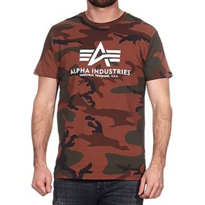 ALPHA INDUSTRIES Basic Hoodie voor heren, Camo Burned