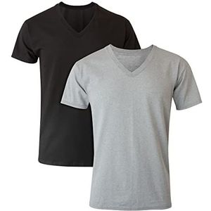 Hanes Men's 2-Pack V-Neck T-Shirt, Dyed, X-Large