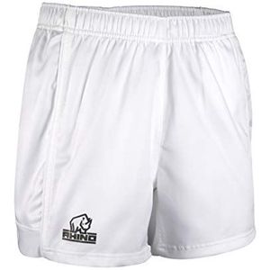Rhino Auckland Rugby shorts voor kinderen, uniseks, wit, wit, wit