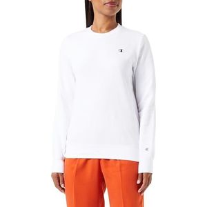 Champion Legacy Champion Basics W Light Powerblend Fleece Crewneck Sweatshirt voor dames, Wit.