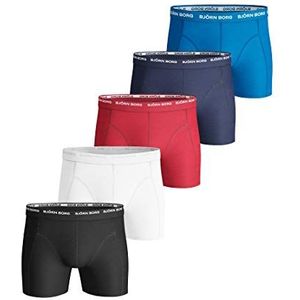 Bjorn Borg Boxershorts voor heren, verpakking van 5 stuks, Multicolor, S