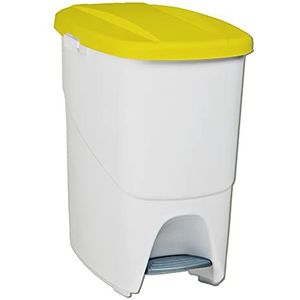 Denox DEN103 eco-pedaal, 25 liter, geel, 393 x 270 x 420 mm