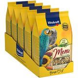 VITAKRAFT - Papegaaimenu - Complete voeding voor huisvogels - Rijk aan vitaminen, mineralen en sporenelementen - 5 zakjes van 900 g versheid
