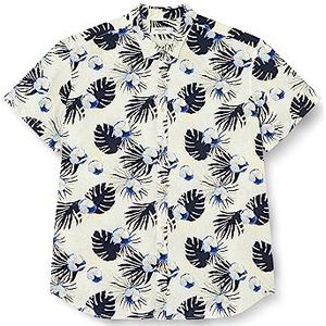 JACK&JONES PLUS Jorjames Tulum Aop T-shirt Ss Pls overhemd/blouse voor heren, Cloud Danser