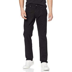 bugatti Herenbroek Regular Fit Zwart Blauw Lange kleurechtheid Katoen Stretch 5-Pocket, zwart (zwart 290)