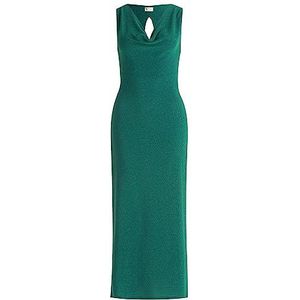 Vera Mont Robe moulante en lurex pour femme, Vert foncé/vert, 36