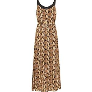SIDONA Robe longue pour femme 19222832-SI01, beige serpent, taille M, Robe maxi, M