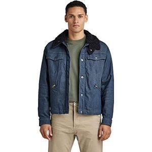 G-STAR RAW Flight Combat Sherpa Denim jas voor heren, Zwart (Worn in Leaden C922-c776)