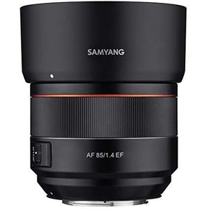 Samyang 85 mm F1.4 High Speed lens voor Canon EF montage, zwart (SYIO85AF-C)